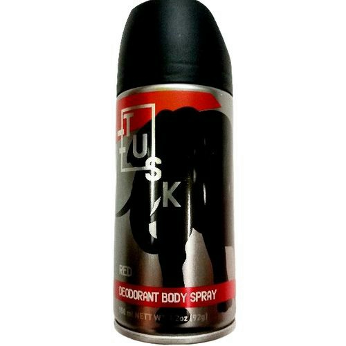 TUSK Red Deodorant Body Spray Select 4 Collect Alcohol, Tobacco